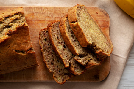 Homemade Banana Bread Ready to Eat