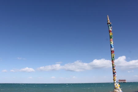 Qinghai Lake sceneryのeditorial素材