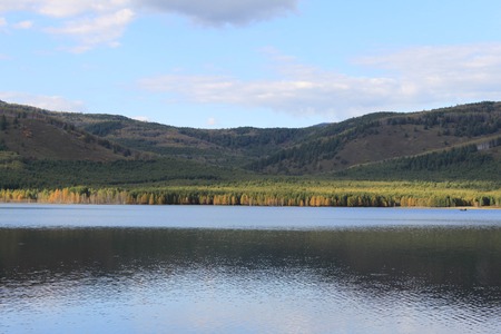 lake scenery Inner Mongoliaの写真素材
