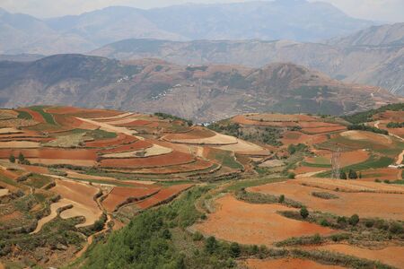 Dongchuan Red Land, Yunnanの写真素材