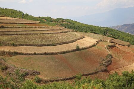 Dongchuan Red Land, Yunnanの写真素材