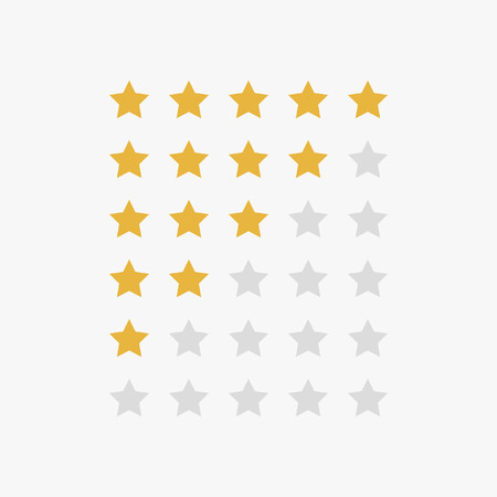 Stars rating.Vector illustrator.のイラスト素材