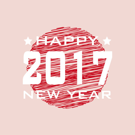 HAPPY NEW YEAR 2017 background.のイラスト素材