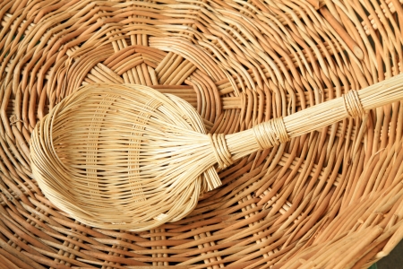 wicker manual techniques of objects in rural chinaの写真素材