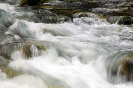 stream scenery in Zhangjiajie National Geological Park, Hunan, Chinaの写真素材