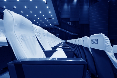 closeup of photo, chairs in a theatre in chinaのeditorial素材