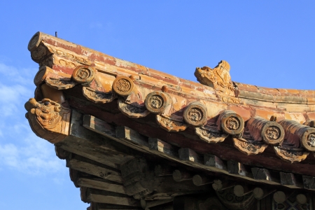 ZUNHUA - MAY 11  Ancient architecture scenery in Eastern Royal Tombs of the Qing Dynasty on May 11, 2013, Zunhua, Hebei Province, china のeditorial素材