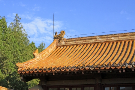 ZUNHUA - MAY 11: Ancient architecture scenery in the Eastern Royal Tombs of the Qing Dynasty on May 11, 2013, Zunhua, Hebei Province, china.のeditorial素材