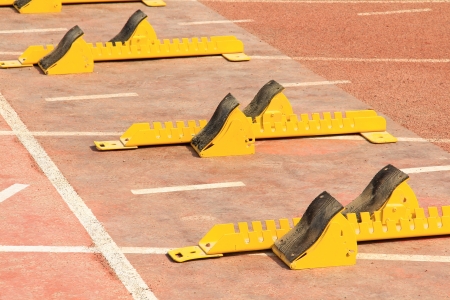 Metal running equipment in a playgroundの写真素材