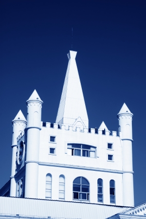 landscape of expressway service area in chinaのeditorial素材