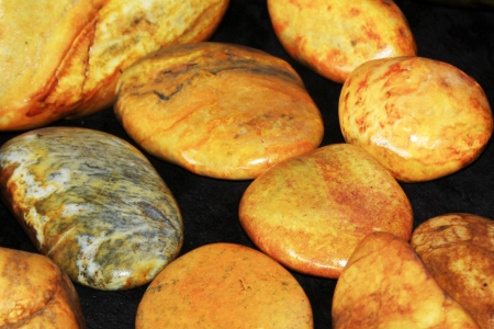 fine jade seed makings in a shop, closeup of photo