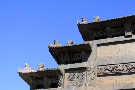 Memorial arch of Chinese traditional style architecture のeditorial素材