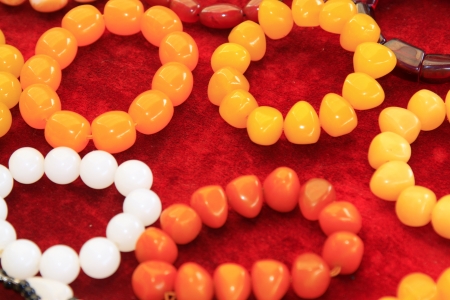 fine agate bracelet ornaments, closeup of photoの写真素材