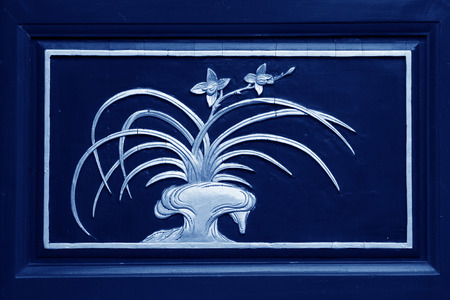 LUAN COUNTY - NOVEMBER 10: The woodcarving work in the GuanYu temple landscape architecture, Luan county ancient city, November 10, 2013, Luan county, hebei province, China.のeditorial素材