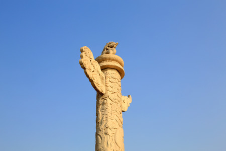 BEIJING - December 22: The ornamental columns erected in front of the Forbidden City on December 22, 2013, beijing, china.
のeditorial素材