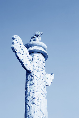 BEIJING - December 22: The ornamental columns erected in front of the Forbidden City on December 22, 2013, beijing, china.
のeditorial素材