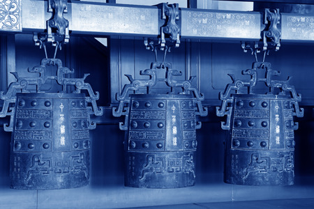 BEIJING - DECEMBER 22: The chinese chimes in the hall, in the Imperial Ancestral Temple, December 22, 2013, Beijing, China. 
のeditorial素材