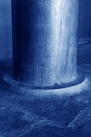 BEIJING - DECEMBER 22: The Gold-rimmed nanmu pillar and foundation in the Imperial Ancestral Temple, December 22, 2013, Beijing, China. 
 のeditorial素材