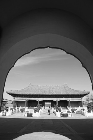 BEIJING - DECEMBER 22: The Imperial Ancestral Temple building landscape, December 22, 2013, Beijing, China. 
 のeditorial素材