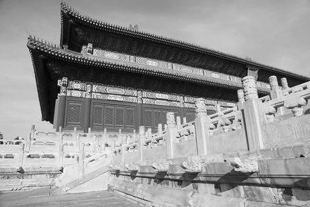 BEIJING - DECEMBER 22: The Chinese traditional landscape architecture in the Imperial Ancestral Temple, December 22, 2013, Beijing, China. 
 のeditorial素材