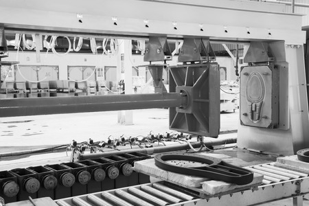 LUANNAN COUNTY - JANUARY 5: The molding workshop machinery and equipment in a warehouse, in the ZhongTong Ceramics Co., Ltd. January 5, 2014, Luannan county, Hebei Province, China.
のeditorial素材