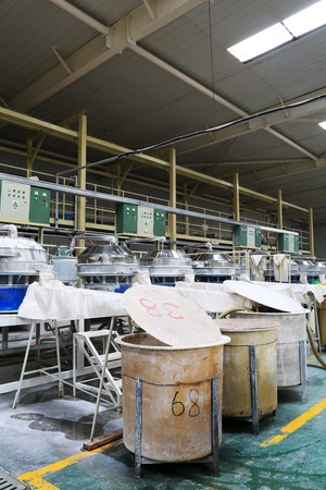 LUANNAN COUNTY - JANUARY 5: The production line in the making mud workshop, in the ZhongTong Ceramics Co., Ltd. January 5, 2014, Luannan county, Hebei Province, China.
のeditorial素材