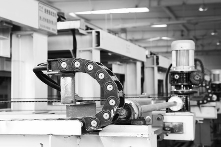 LUANNAN COUNTY - JANUARY 5: The machinery and equipment in the production line, in the ZhongTong Ceramics Co., Ltd. January 5, 2014, Luannan county, Hebei Province, China.のeditorial素材