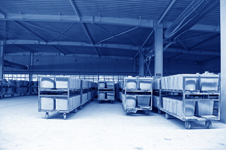 LUANNAN COUNTY - JANUARY 5: The ceramic semi-finished products parts on the iron frame, in the ZhongTong Ceramics Co., Ltd. January 5, 2014, Luannan county, Hebei Province, China.
のeditorial素材