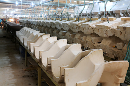 clay production line in making mud workshop, in the ZhongTong Ceramics Co., Ltd. January 5, 2014, Luannan county, Hebei Province, China.のeditorial素材