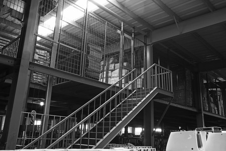 LUANNAN COUNTY - JANUARY 5: The warehousing workshop and the stairs, in the ZhongTong Ceramics Co., Ltd. January 5, 2014, Luannan county, Hebei Province, China.
のeditorial素材