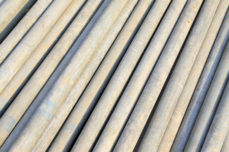 oxidation rusty metal pipe, closeup of photo