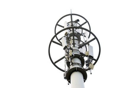 closeup of signal tower in china