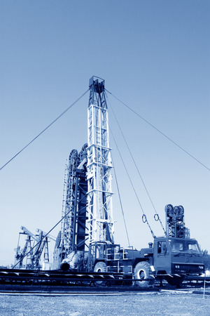 CAOFEIDIAN - MAY 2: frame type pumping unit in the JiDong oilfield, on may 2, 2014, caofeidian, hebei province, China. 
のeditorial素材