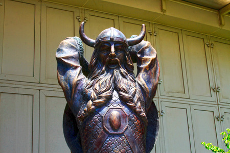 TIANJIN - MAY 17: Armor warrior sculpture, Happy Valley, on May 17, 2014, Tianjin, China. のeditorial素材