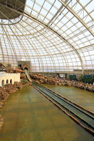 TIANJIN - MAY 17: indoor landscape architecture, Happy Valley, on May 17, 2014, Tianjin, China. のeditorial素材