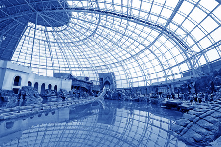 TIANJIN - MAY 17: indoor landscape architecture, Happy Valley, on May 17, 2014, Tianjin, China. 
のeditorial素材