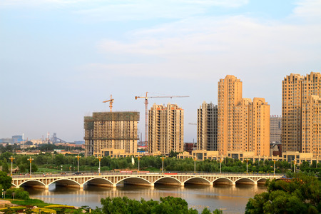 LUANNAN COUNTY - JULY 14: buildings and bridges landscape, on july 14, 2014, Luannan county, Hebei Province, China
のeditorial素材