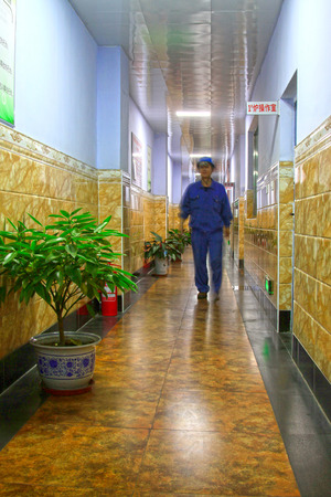 TANGSHAN - JUNE 18: corridor outside of the operation room in a iron and steel co., on June 18, 2014, Tangshan city, Hebei Province, China
のeditorial素材