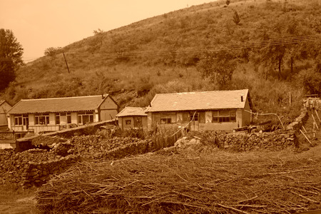 WEICHANG COUNTY - JULY 20: residents landscape architecture in the Huashulin Village on July 20, 2014, Weichang county, Hebei Province, China. 
のeditorial素材