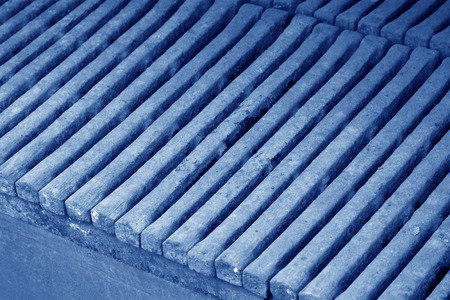 dense fire bar, closeup of photo