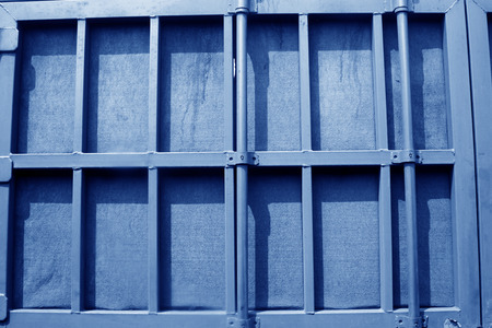 guardrail in the truck, closeup of photoの写真素材