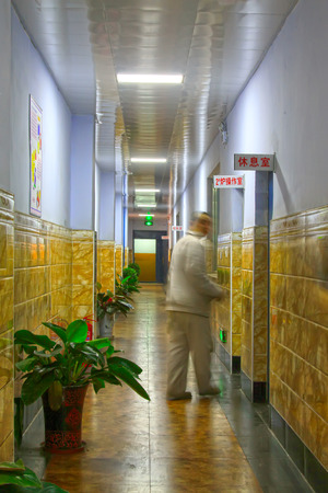 TANGSHAN - JUNE 20: corridor outside of the operation room in a iron and steel co., on June 20, 2014, Tangshan city, Hebei Province, China
のeditorial素材