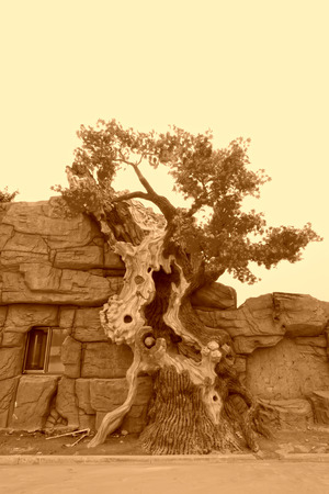 TANGSHAN - JULY 21: decorate tree in the JingSheng farm, on July 21, 2014, Tangshan city, Hebei Province, Chinaのeditorial素材