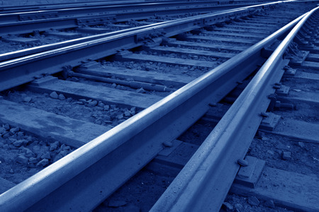 railway track, closeup of photoの写真素材