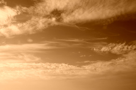 blue sky and white clouds, closeup of photoの写真素材