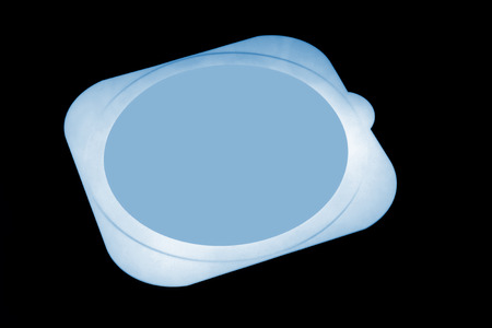 color filter on a white background, closeup of photo