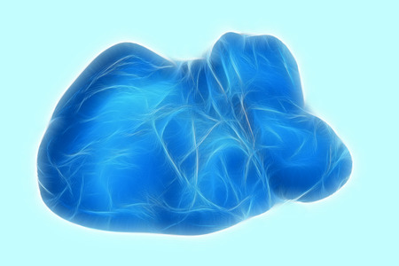 Rock effect on white background, computer generated の写真素材