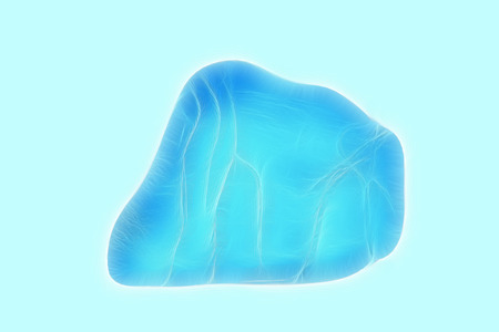 Rock effect on white background, computer generated