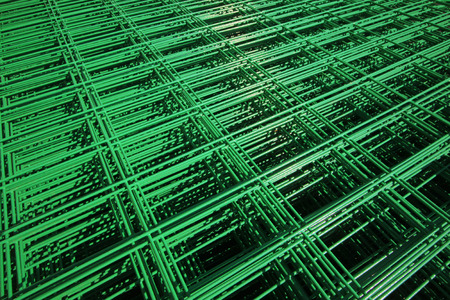 green wire mesh, closeup of photoの写真素材