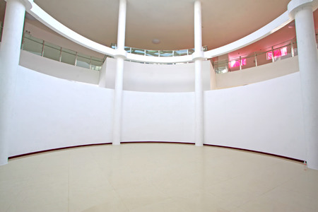 LUANNAN COUNTY - SEPTEMBER 18: walls and pillars in an art gallery on September 18, 2014, Luannan county, Hebei Province, Chinaのeditorial素材